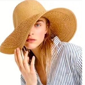 J.CREW Effortless Summer Style & Sun Protection Textured Straw Hat!